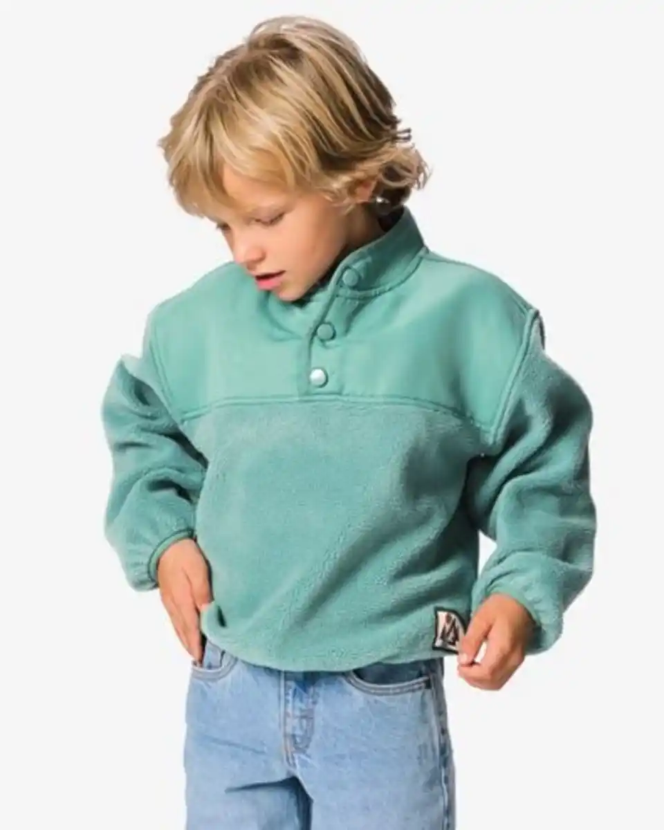 Bild 1 von Kinderpullover, Fleece grün