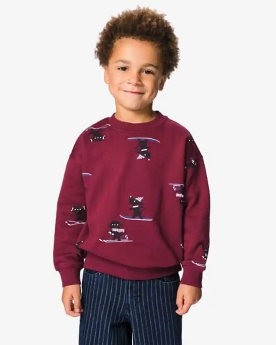 Bild 1 von Takkie und Siepie Kinderpullover aus Sweatstoff bordeauxrot