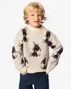 Bild 1 von Takkie Kinderpullover aus Grobstrick mit Jacquardmuster ecru