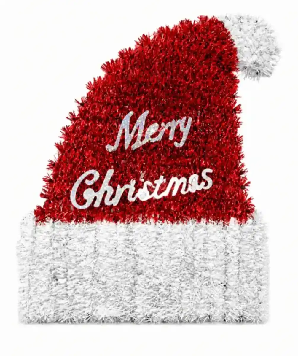 Bild 1 von Deko-Weihnachtsmütze aus Lametta