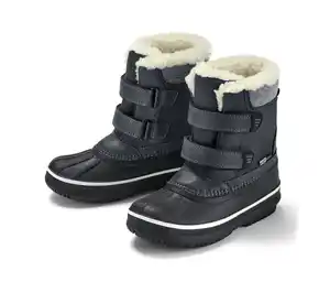 Kinder-Allwetterstiefel, schwarz