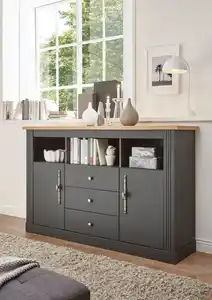 OTTO home Sideboard Westminster, Kommode im Landhausstil, Schrank, Stauraumelement, Metallgriffe, ausreichend Stauraum, in 2 Farben erhältlich