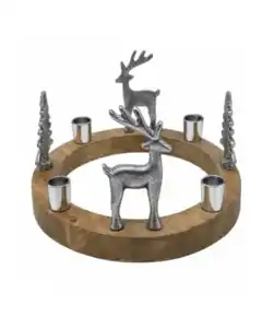 Adventskranz aus Holz
