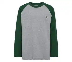 hummel® HMLJR Raglan Loose T-Shirt BEE, grün
