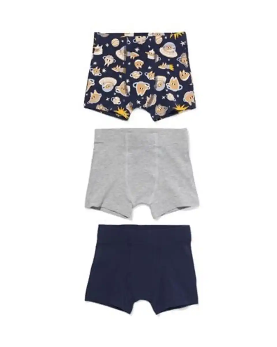 Bild 1 von Kinder-Boxershorts, Weltraum –3 Stück dunkelblau