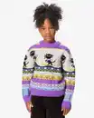 Bild 1 von Siepie und Takkie Kinderpullover, Grobstrick, Norwegermuster ecru