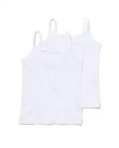 2er-Pack Mädchen-Hemden weiß