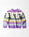 Bild 2 von Siepie und Takkie Kinderpullover, Grobstrick, Norwegermuster ecru