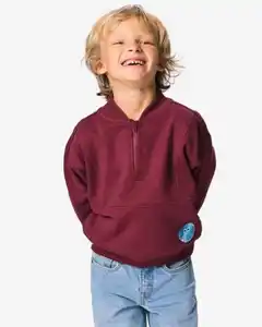 Kinderpullover aus Sweatstoff bordeauxrot