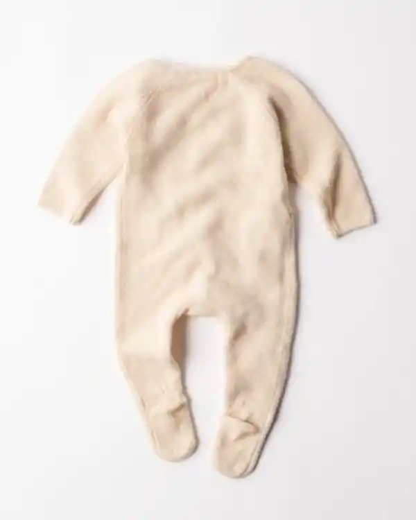 Bild 2 von Newborn-Strampler aus Feinstrick ecru