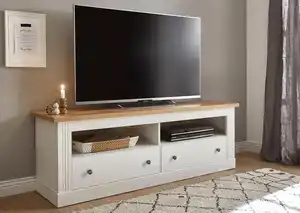 OTTO home Lowboard Westminster, TV-Unterteil im Landhausstil, Kommode, TV-Schrank, Metallgriffe, viel Stauraum, in 2 Farben & drei Größen erhältlich