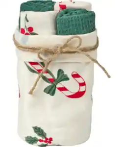 Weihnachten Korb mit Gästehandtüchern