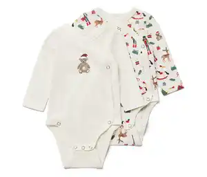 2 Baby-Langarmbodys