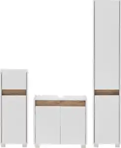 Schildmeyer Badmöbel-Set Cosmo, Badezimmer Set, melaminharzbeschichtet, Made in Germany, (Set, 3-St), Solide Verarbeitung - Dieses Produkt ist in Deutschland gefertigt