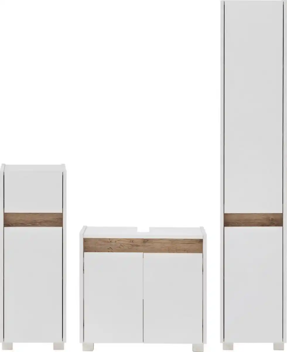 Bild 1 von Schildmeyer Badmöbel-Set Cosmo, Badezimmer Set, melaminharzbeschichtet, Made in Germany, (Set, 3-St), Solide Verarbeitung - Dieses Produkt ist in Deutschland gefertigt