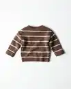 Bild 3 von Newborn-Pullover aus Feinstrick, gestreift braun
