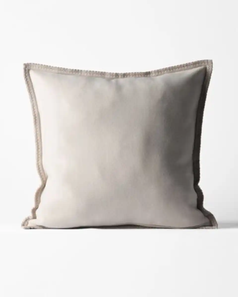 Bild 2 von Kissenbezug, 50 × 50 cm, Bouclé, Taupe