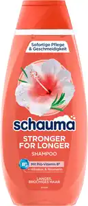 SCHAUMA Stronger for Longer Shampoo mit Hibiskus & Rosmarin, 400 ml