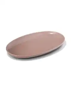Servierplatte 20 × 32 × 3 cm, Puur, Steingut, taupe