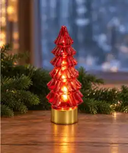 LED-Glastanne Weihnachten