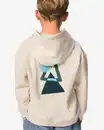 Bild 1 von Kinder-Hoodie, Sweatstoff, Abstrakt sandfarben
