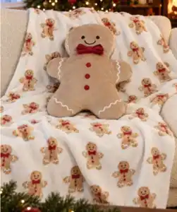 Kuscheldecke + Formkissen Weihnachten