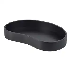 Dekotablett Fiona in Schwarz, Schwarz