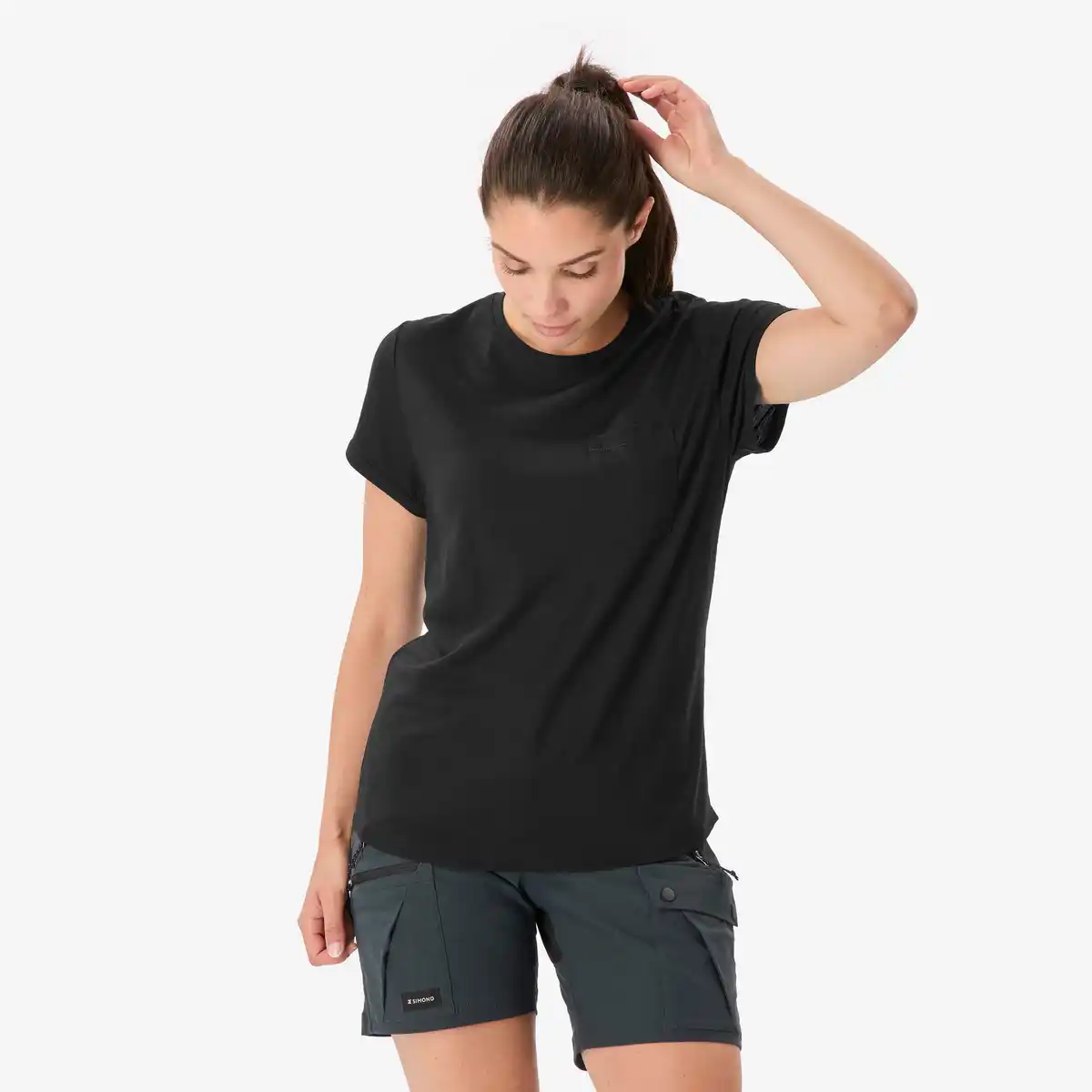 Bild 1 von SIMOND Merino Funktionsshirt Damen kurzarm 100 % Merino - schwarz
