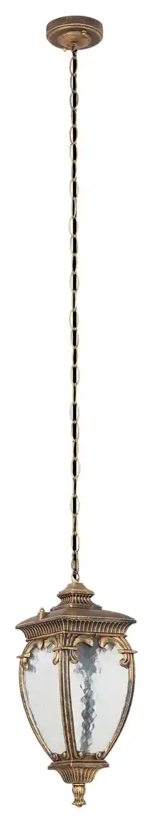 Bild 1 von Außenleuchte Fleur Schwarz/Gold max. 60 Watt, Schwarz, Goldfarben