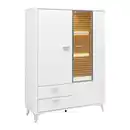 Bild 1 von Highboard Studio 11 in Weiß/Eichefarben, Weiß, Eichefarben
