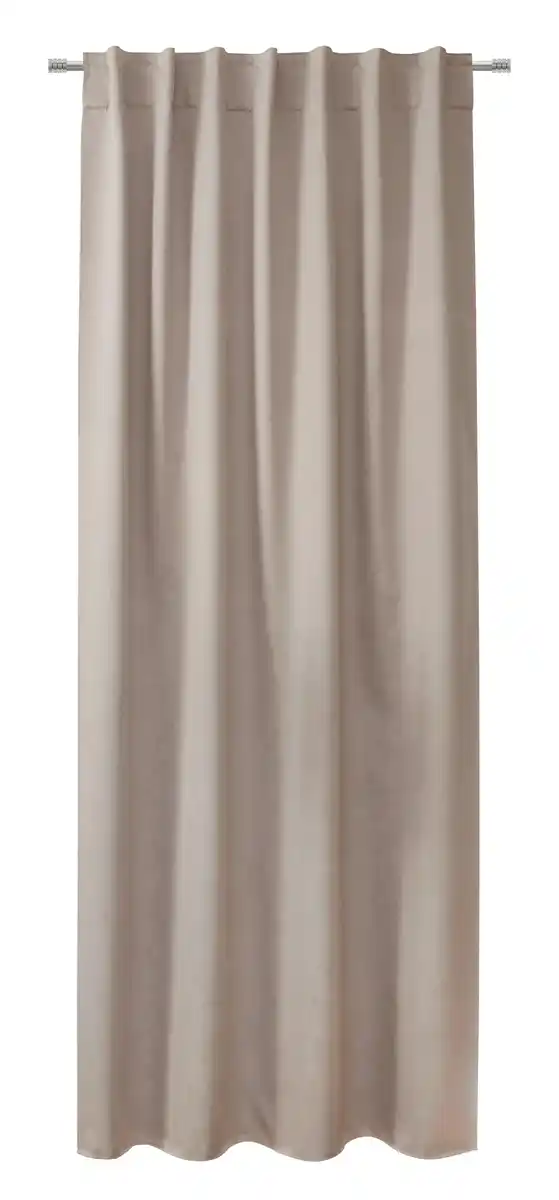 Bild 1 von Fertigvorhang Alva Taupe ca. 140x245cm, Taupe