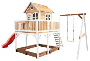 SPIELTURM A030.152.21, Braun, Rot, Weiß
