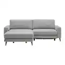 Bild 1 von Wohnlandschaft Romeo Grau mit Bettfunktion, Hellgrau