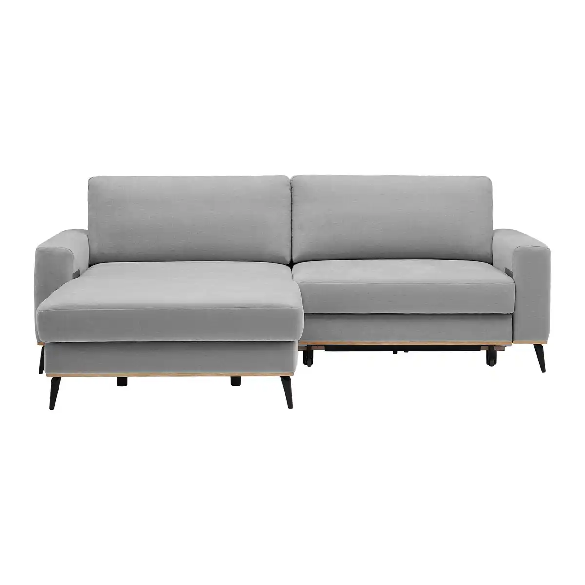 Bild 1 von Wohnlandschaft Romeo Grau mit Bettfunktion, Hellgrau