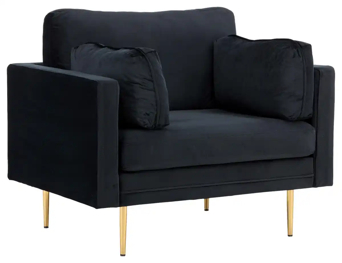 Bild 1 von Sessel Boom ca. 110x84x86 cm Schwarz, Schwarz, Hellbraun