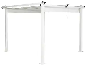 Pergola Lazio ca. 295x248x295 cm Weiß