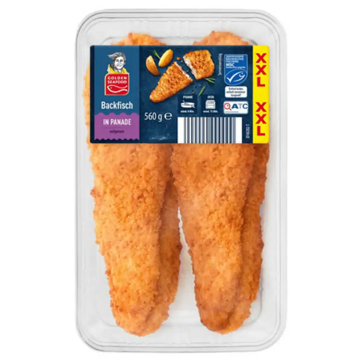 Bild 1 von GOLDEN SEAFOOD Backfisch XXL 560 g