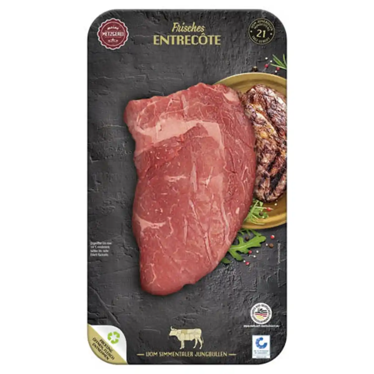 Bild 1 von MEINE METZGEREI Rind Simmentaler Steak, Rib-Eye-Steak