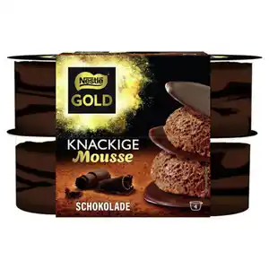 NESTLÉ Knackiges Mousse 4 x 57 g, Schokolade