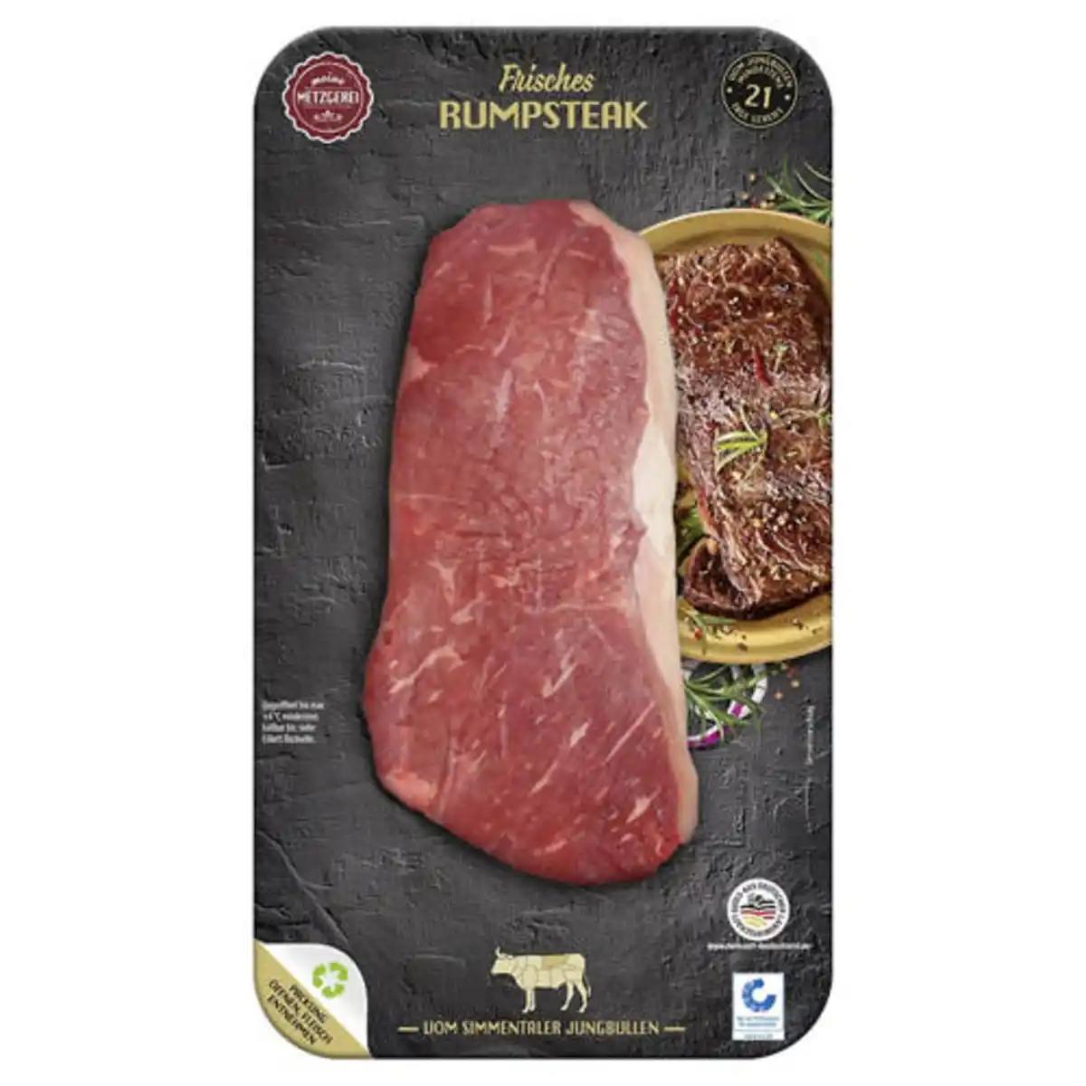 Bild 1 von MEINE METZGEREI Rind Simmentaler Steak, Rumpsteak