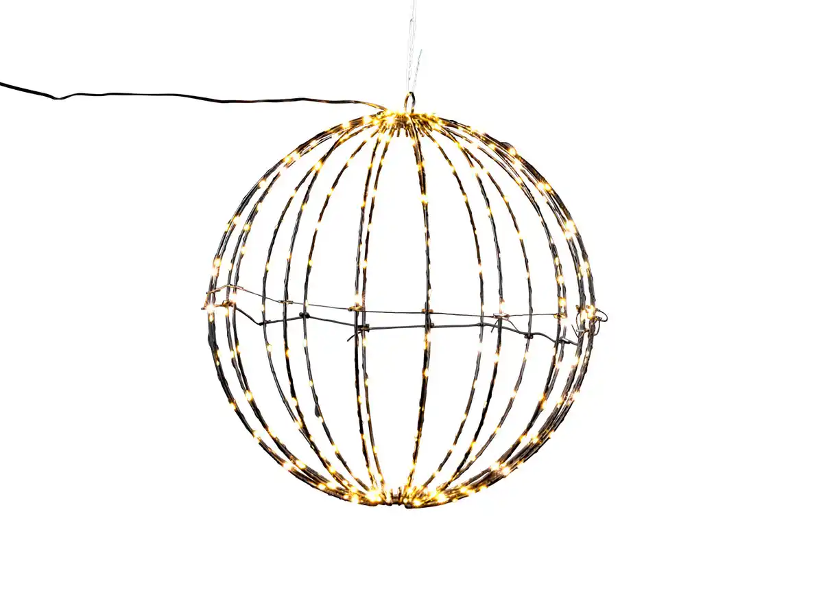 Bild 1 von LED-Drahtkugel mit 260 warmweißen LEDs