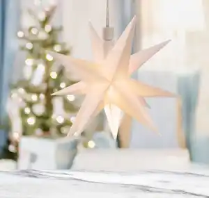Weihnachts-LED-Stern in 3D zum Hängen 12cm
