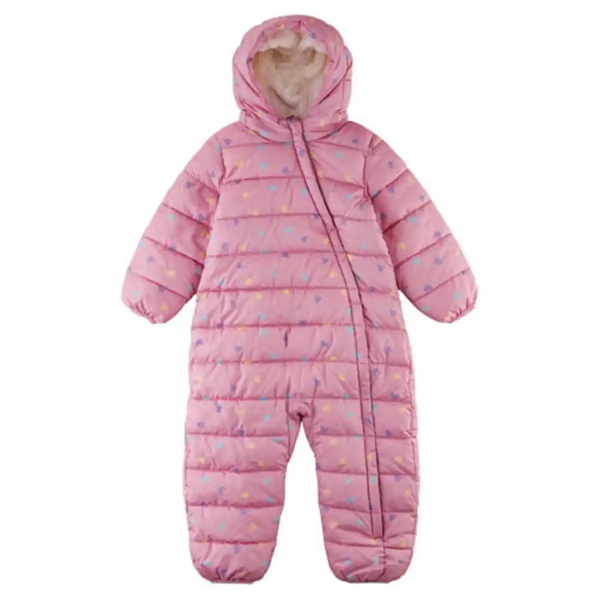 Bild 1 von LILY & DAN Kleinkinder Winter-Overall, Rosa, 86/92