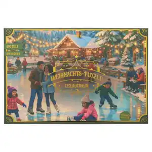 Weihnachts-/Winter-Puzzle, Eislaufbahn