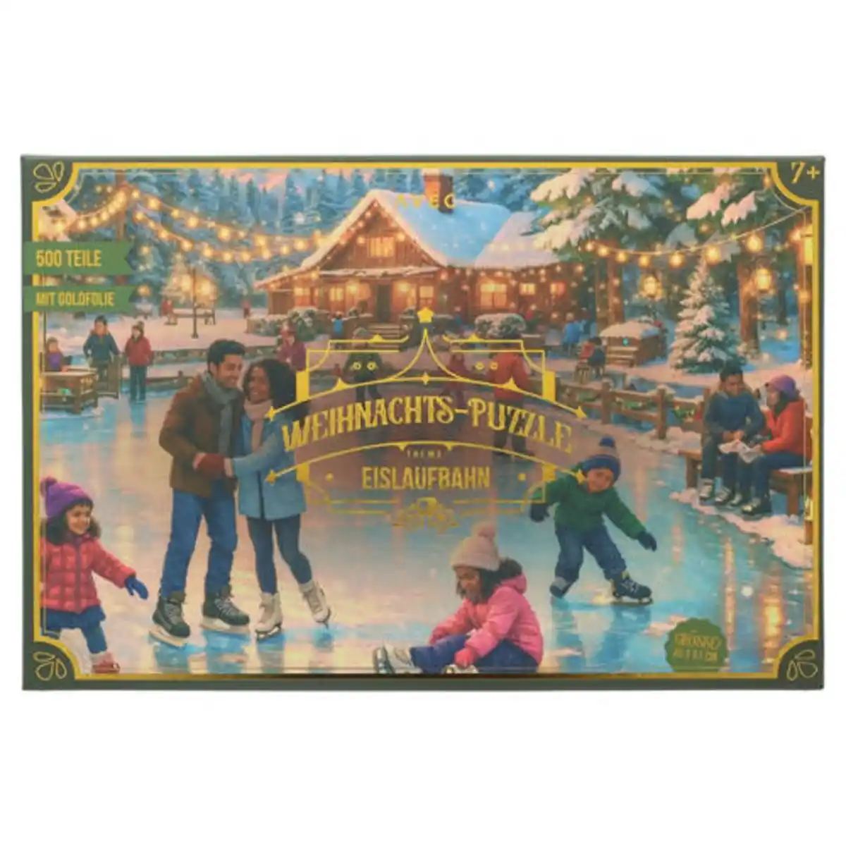 Bild 1 von Weihnachts-/Winter-Puzzle, Eislaufbahn