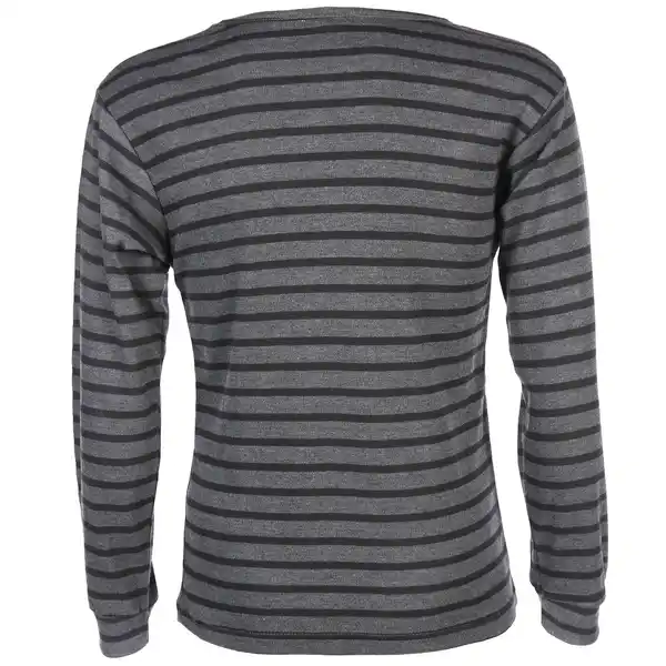 Bild 2 von Herren Thermo Unterhemd im Ringellook Grau
