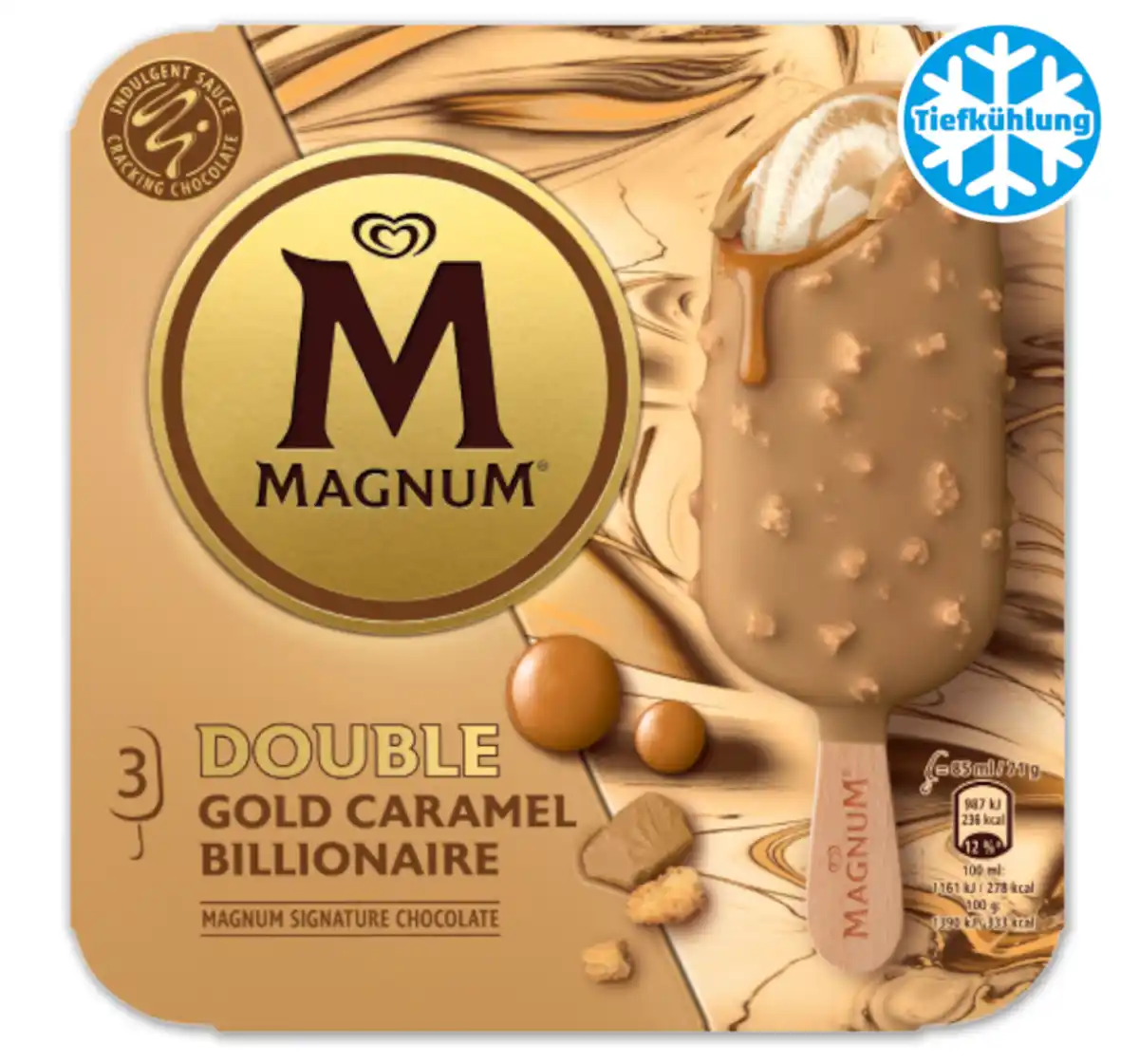 Bild 1 von LANGNESE Magnum Double Gold Caramel Billionaire*