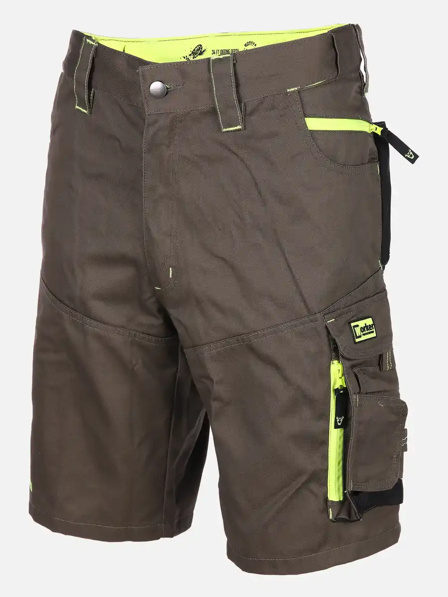 Bild 1 von Herren Arbeitsshorts mit Neondetails Grün