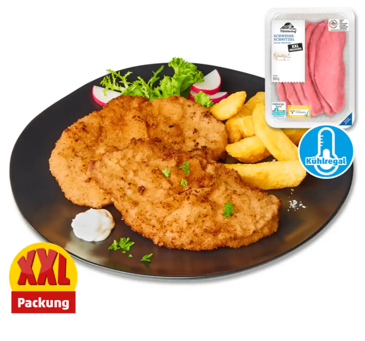 Bild 1 von MÜHLENHOF Frische Schweine-Schnitzel*