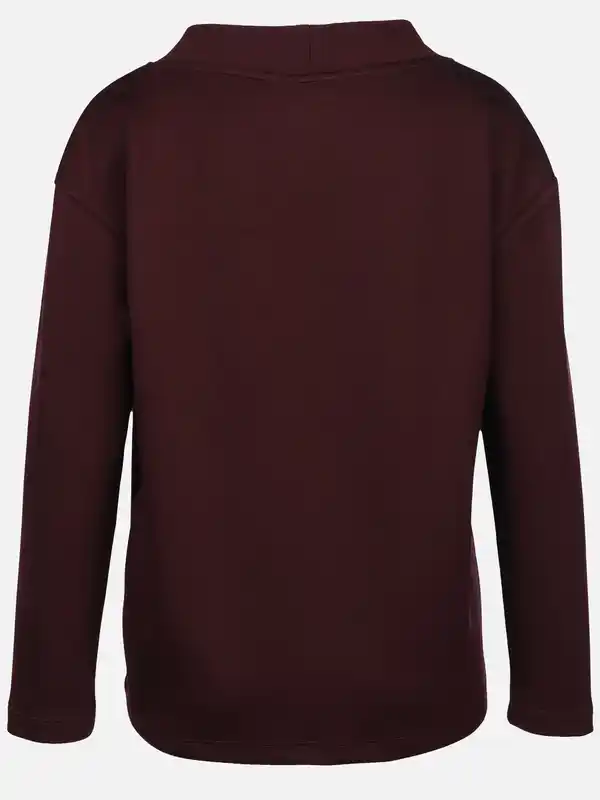 Bild 2 von Damen Sweatshirt mit Stehkragen Rot